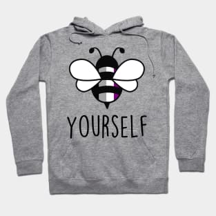 Cute Bee YourSelf Asexual Bee Gay Pride LGBT Rainbow Gift Hoodie